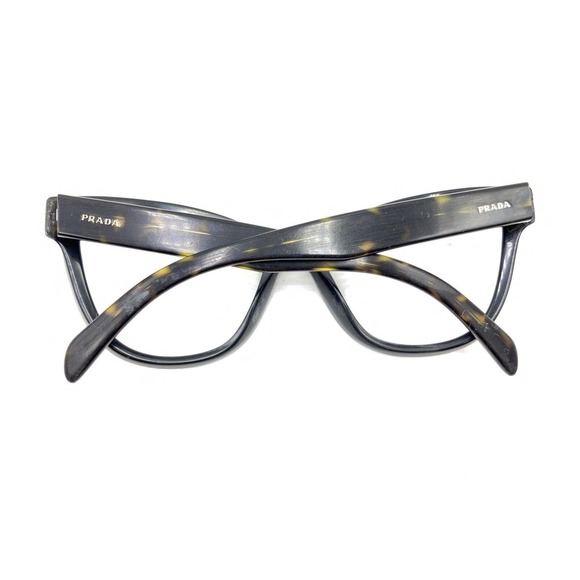 Prada SPR 21S 1AB-0A7 Black Tortoise Brown Sunglasses Frames 56-19 140 Italy - Picture 11 of 12